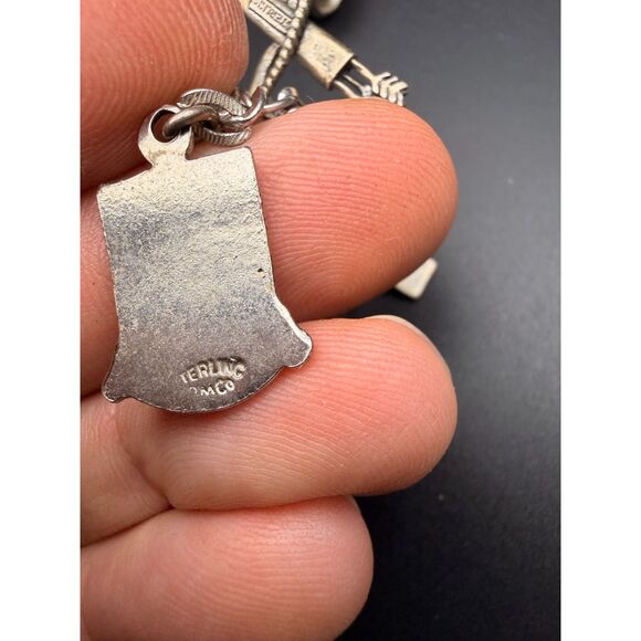 Lot of Two Vintage Sterling Charm Bracelets - Picture 3 of 14